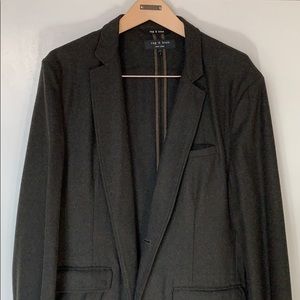 rag & bone mens 3 piece suit army green tweed 36